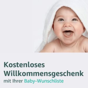 👶🏻🎁 Amazon: Baby Wunschliste - für 20€ kaufen & Geschenk im Wert von mind. 8€ erhalten + 15% Rabatt