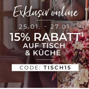 🍴 DEPOT: 15% Rabatt auf Tisch & Küche (MBW 39€)
