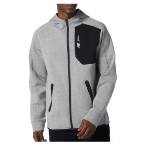 New Balance Jacke Fortitech Fleece in der Farbe grau/schwarz für 52,95€ (statt 85€)