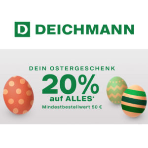 Deichmann Oster Special: 20% Gutschein auf alles