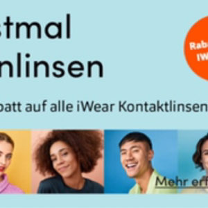 5€ Rabatt auf alle iWear Kontaktlinsen bei Apollo