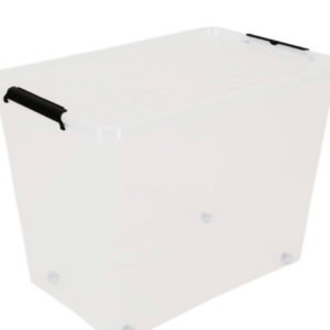 Box mit Deckel und Rollen 80L (ACTION Abholung)