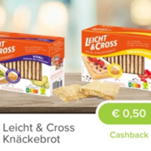 0,50€ Cashback Knäckebrot Leicht & Cross Marktguru