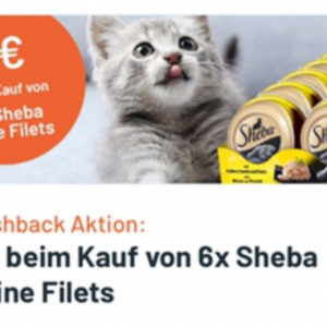 2€ Cashback beim Kauf von 6x Sheba Feine Filets Katzenfutter 🐈
