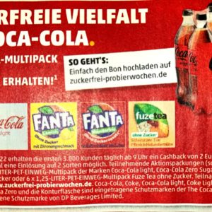 2 € Cashback Zuckerfreie Vielfalt *Penny*