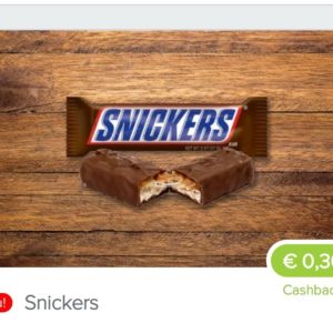 30 Cent Cashback auf Snickers bei marktguru