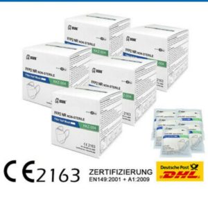 [EBAY] 150 Stck FFP2 Maske 5 Fach Filter statt 19,99 für 12,49 Euro kostenloser Versand