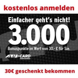 A.T.U: 30€ geschenkt für kostenlose ATU Card