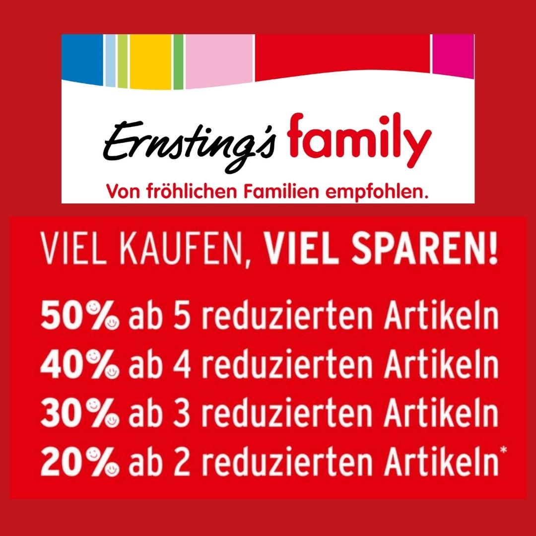 Ernsting&rsquo;s family Gutscheine Februar 2023