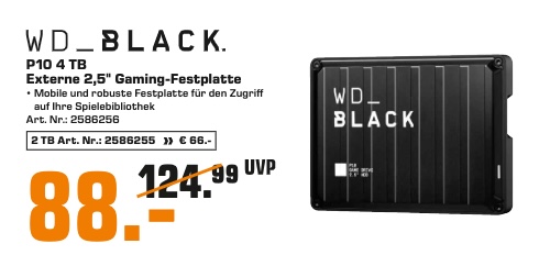 WD BLACK P10 Game Drive 4 TB