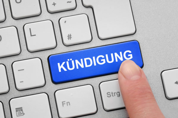 Kuendigungsbutton