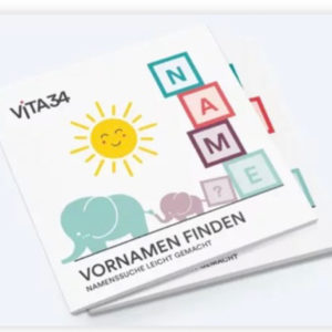 Gratis Buch für werdende Eltern mit über 5000 Namen von Vita 34