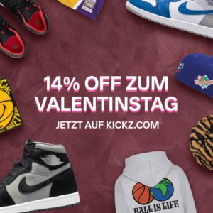 💘 Kickz: 14% Rabatt auf Vollpreis-Artikel - nur heute