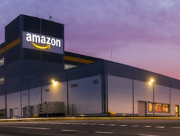 Szczecin, Poland-November 2018: Amazon Logistics Center in Szcze