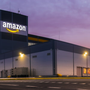 Szczecin, Poland-November 2018: Amazon Logistics Center in Szcze
