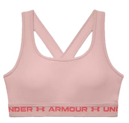 Under Armour Damen SportBH Crossback Mid Heather rosa