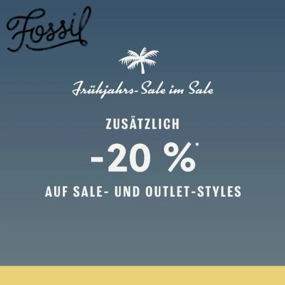 Fossil: Sommer-Sale + 20% Extra-Rabatt
