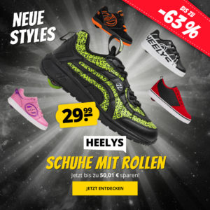 😍 HEELYS Voyager Kinderschuhe mit Rollen ab 29,99€ (zzgl. Versand)