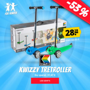 🛴 Kettler Kwizzy Kickboard Tretroller für 28,28€ zzgl. Versand (statt 40€)