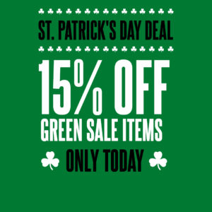 💚🍀 KICKZ: St. Patrick's Day 15% Rabatt reduzierte Artikel in der Farbe grün