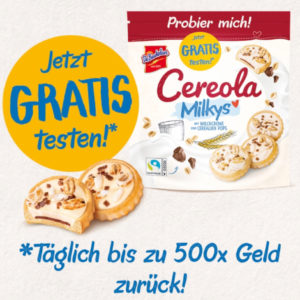 🍪 GRATIS: Cereola Milkys Kekse kostenlos testen / GZG