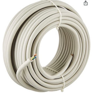 Kopp 150825001 NYM-J 3 x 1,5 mm² Feuchtraum-Kabel, 25 m-Ring( Amazon Prime)