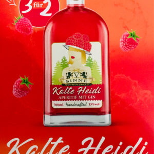 3 für 2 Aktion Kalte Heidi Himbeergin Aperitif