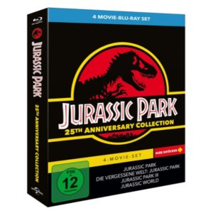 Jurassic Park 1-3 + Jurassic World 🦖 Blu-Ray Limited Collector's Edition für 17,99€ (statt 35€)