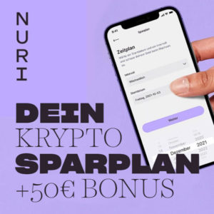 50€ Bonus für kostenloses Nuri Girokonto (Schufafrei!)