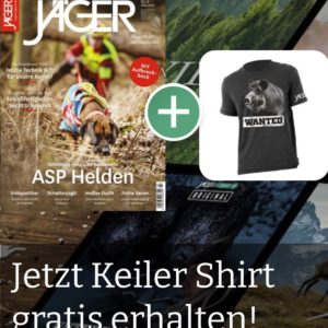 GRATIS "Keiler T-Shirt" und 2 Ausgaben der Zeitschrift "JÄGER" kostenlos