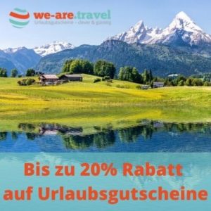 🏨 we-are-travel: Bis zu 20% Rabatt auf Urlaubsgutscheine - auch a&amp;o Hotels