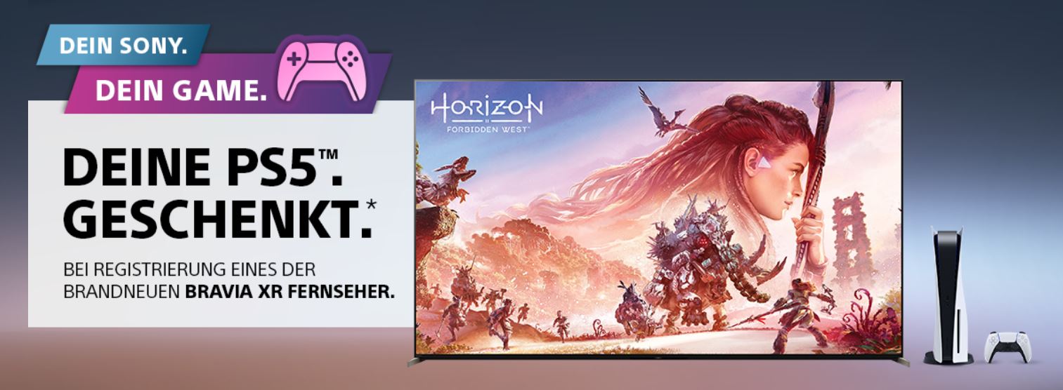 Endet! 🔥🎮📺 PS5 beim Kauf von Sony Bravia XR geschenkt