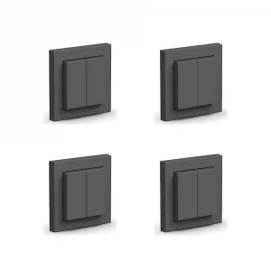 Senic Friends of Hue 4er Pack - anthrazit batterieloses Schalterset für 159,90€ (statt 240€)