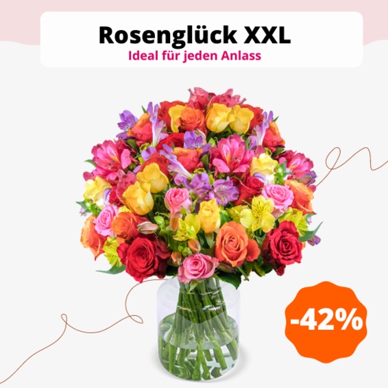 Thumbnail 30 Stiele Rosenglück XXL mit über 100 Blüten für 27,48€ inkl. Versand