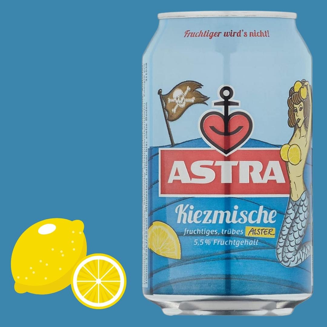 ⚓🍋🍺 24x Dosen Astra Kiezmische / Radler für 11,88€ zzgl. Pfand (statt 23,76€)