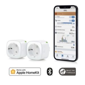 🔌 EVE Funksteckdose - Smarte Steckdose 2er Set für 59,99€ (statt 72€) kompatibel mit Apple HomeKit