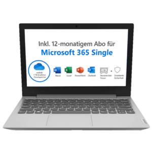 LENOVO IdeaPad 1i 11,6 Zoll mit Win 11S inkl. 1 Jahr Microsoft 365 Single für 199€ (statt 279€)