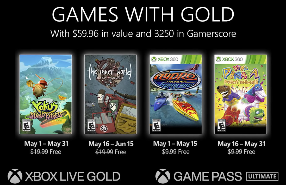 Xbox Games with Gold Mai 2022
