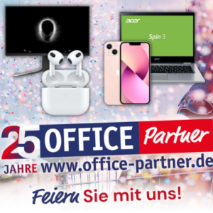 Officer Partner: alle 25 Min. 👉 neuer Deal 🔥 z.B. Bestpreise für Apple iPhone 13, AirPods 3, Surface Go 2, Acer Spin 3 uvm.