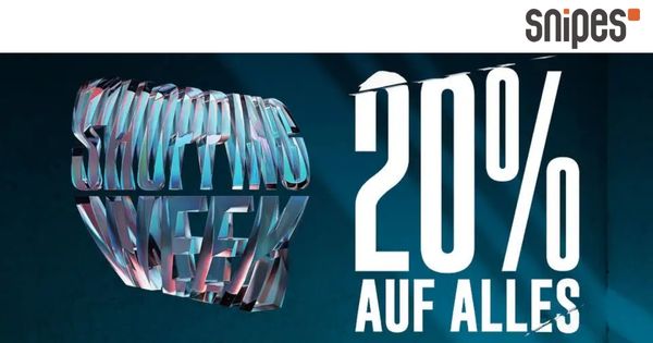 Shopping Week mit 20% Rabatt