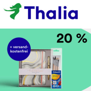 ⏰ Endet! Thalia: 20% Rabatt auf Schreibwaren &amp; Schulbedarf + gratis Versand