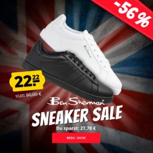 Ben Sherman Sneaker (6 verschiedene Modelle) für 22,99€ zzgl. Versand