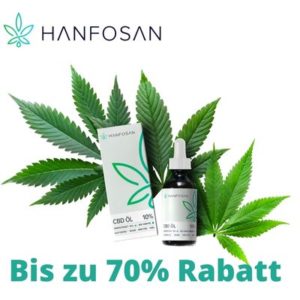 🌿 Hanfosan: 50% - 70% Rabatt auf alles - CBD Öle (auch für Tiere), Hanfprodukte und mehr