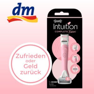 👙 GRATIS: Wilkinson Intuition Complete Bikini Rasierer (16.05.-29.05.2022) - Geld-Zurück-Garantie / dm