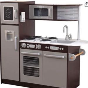 Kinderküche  Espresso aus Holz (Amazon )