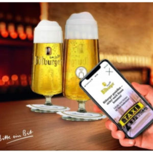 3x Bitburger in der Gastronomie bestellen 5€Taxicashback