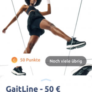 50€ Rabatt auf GaitLine Schuhe für 20 Punkte in der Stepler App