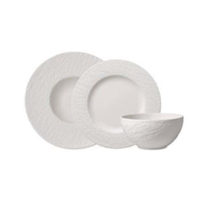 Villeroy und Boch - Manufacture Rock blanc Starter-Set 6 tlg., Premium Porzellan ( Amazon )