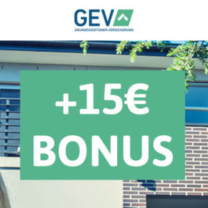 🏚 15€ Bonus für Wohngebäudeversicherung ab 4,85€ im Monat