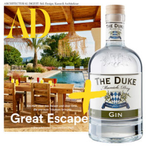 Architectural Digest Mini-Abo für 18€ 🍸 GRATIS: The Duke Gin im Wert von 25€